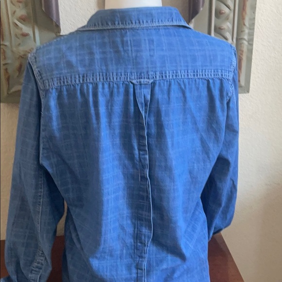 Paper Denim Cloth plaid denim button down - Picture 6 of 7